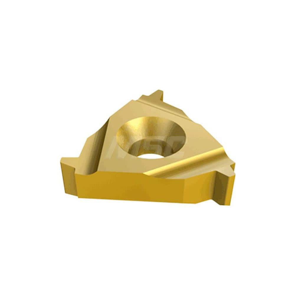 Laydown Threading Inserts; Insert Style: 16ER; Insert Size Code: 16; Insert Material: Solid Carbide; Manufacturer Grade: IC250; Threads Per Inch: 14; Thread Type: External; Thread Standard: Stub Acme; Insert Hand: Right Hand; Included Angle: 60; Chipbreak