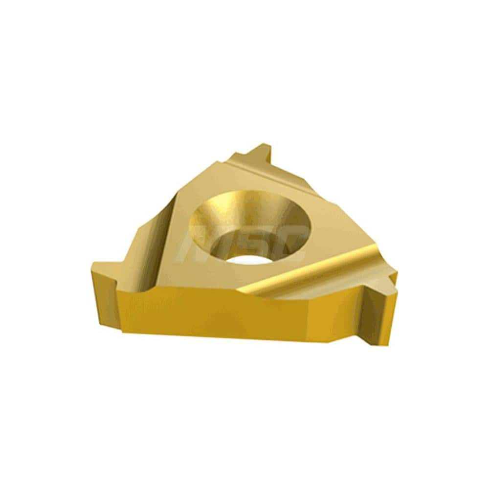 Laydown Threading Inserts; Insert Style: 22IR; Insert Size Code: 22; Insert Material: Solid Carbide; Manufacturer Grade: IC908; Threads Per Inch: 4; Thread Type: Internal; Thread Standard: Stub Acme; Insert Hand: Right Hand; Included Angle: 60; Chipbreake