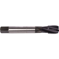 ‎7/16″- 14 3 Flute Union Butterfield HSS-PM TiAlN/Top Applix UNC Machine Tap Spiral Flute 17 DIN/ANSI E-code # 1630AP7/16X14 - Exact Industrial Supply