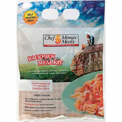 Chef Minute Meals - Emergency Preparedness Supplies Type: Ready-to-Eat Chicken Parm Meal Contents/Features: Heater Pad & Activator Solution; Cutlery Kit w/Utensils, Salt & Pepper Packets; 9-oz Entr e - Benchmark Tooling