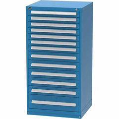 Vidmar - 13 Drawer, 344 Compartment Bright Blue Steel Modular Storage Cabinet - Benchmark Tooling