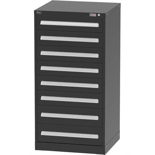 Vidmar - 8 Drawer Black Steel Modular Storage Cabinet - Benchmark Tooling