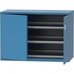 LISTA - 84 Compartment Bright Blue Steel Modular Storage Cabinet - Benchmark Tooling