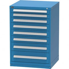 Vidmar - 8 Drawer Bright Blue Steel Modular Storage Cabinet - Benchmark Tooling
