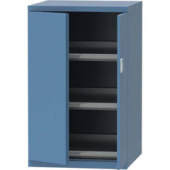 LISTA - 45 Compartment Bright Blue Steel Modular Storage Cabinet - Benchmark Tooling