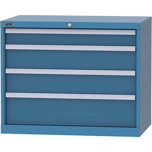 Modular Steel Storage Cabinet: 22-1/2″ Deep 440 lb Capacity, 4 Drawer