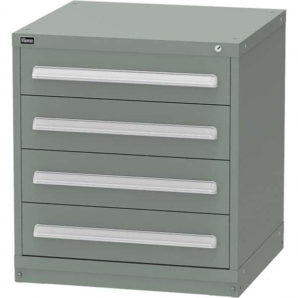 Vidmar - 4 Drawer Vidmar Green Steel Modular Storage Cabinet - Benchmark Tooling