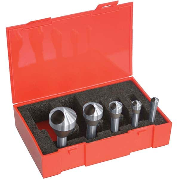 Cleveland - Countersink Sets Countersink Type: Zero Flute Minimum Head Diameter (Inch): 5/16 - Benchmark Tooling