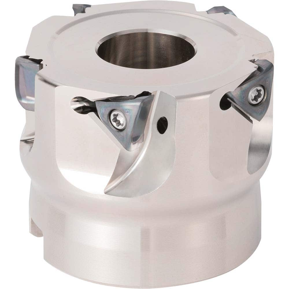 Kyocera - Indexable Square-Shoulder Face Mills; Cutting Diameter (mm): 50.00 ; Cutting Diameter (Decimal Inch): 1.9685 ; Arbor Hole Diameter (mm): 22.00 ; Lead Angle: 90 ; Overall Height (mm): 40.00000 ; Insert Compatibility: TOMT06? - Exact Industrial Supply