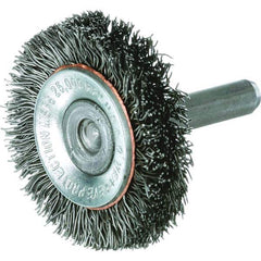 Osborn - Wheel Brushes Outside Diameter (Inch): 4 Shank Diameter (Inch): 1/4 - Benchmark Tooling