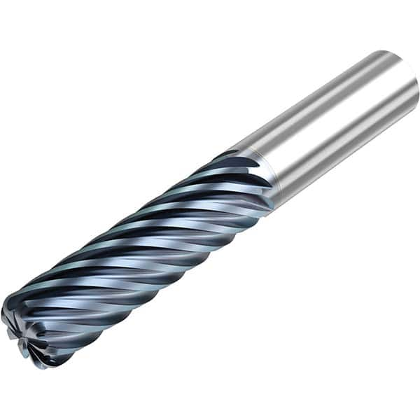 Niagara Cutter - 3/4" Diam 9 Flute Solid Carbide 0.12" Corner Radius End Mill - Benchmark Tooling