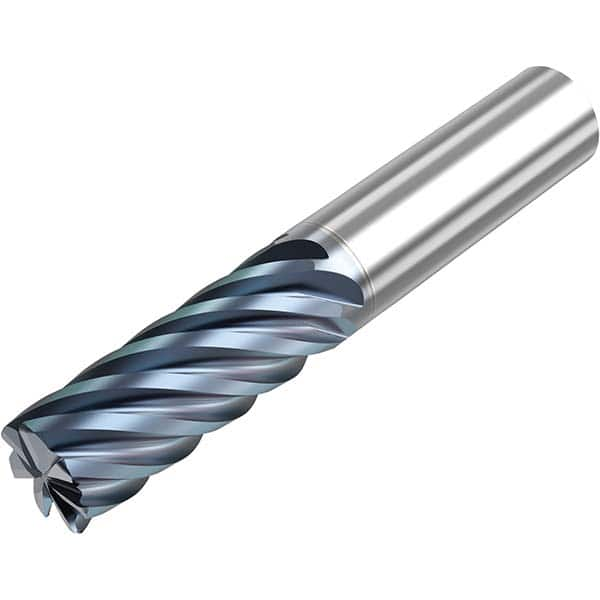 Niagara Cutter - 1/2" Diam 7 Flute Solid Carbide 0.03" Corner Radius End Mill - Benchmark Tooling