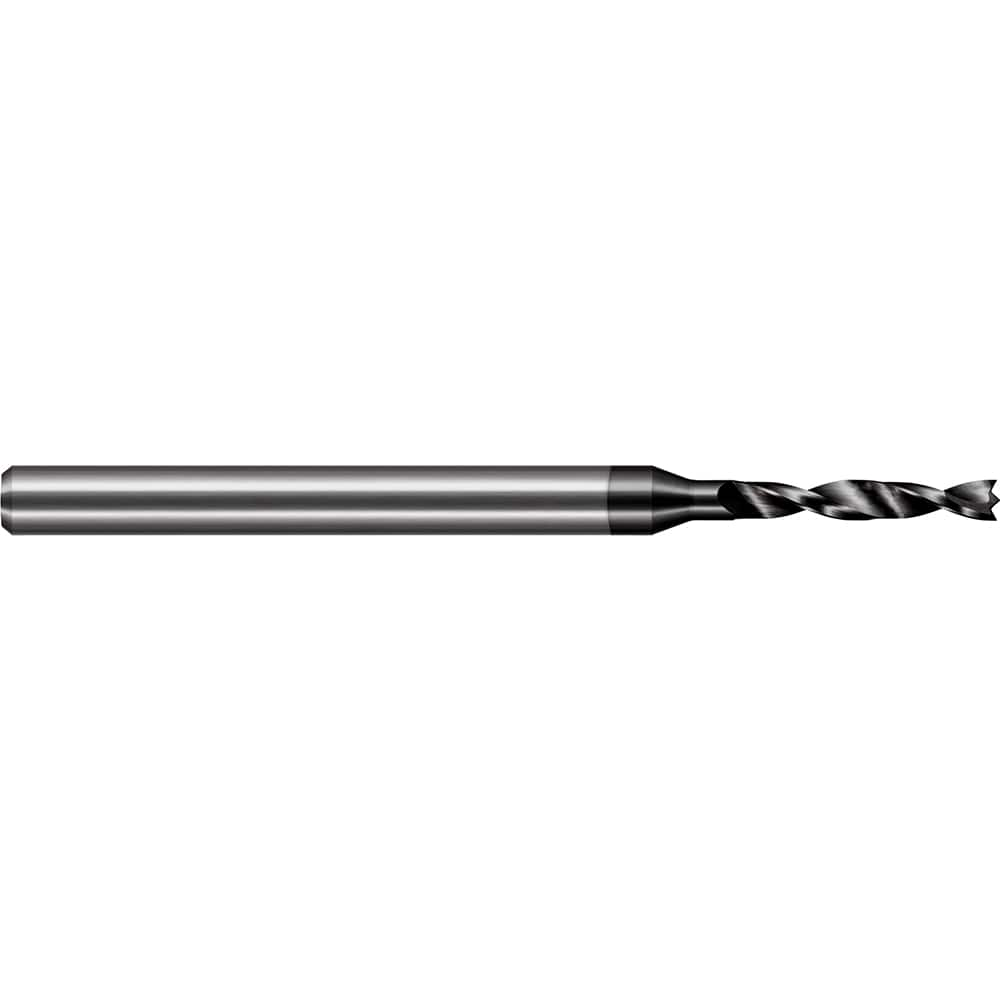 Harvey Tool - Brad-Point Drill Bits; Drill Bit Size (Decimal Inch): 0.1094 ; Drill Bit Size (mm): 2.7780 ; Drill Bit Size (Inch): 7/64 ; Drill Bit Material: Solid Carbide ; Drill Bit Finish/Coating: Amorphous Diamond ; Flute Length (Inch): 0.748 - Exact Industrial Supply