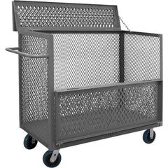 Durham - 3,600 Lb Capacity 1-Shelf 3-Sided Mesh Truck - Benchmark Tooling