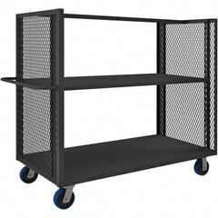 Durham - 2,000 Lb Capacity 2-Shelf 2-Sided Mesh Truck - Benchmark Tooling