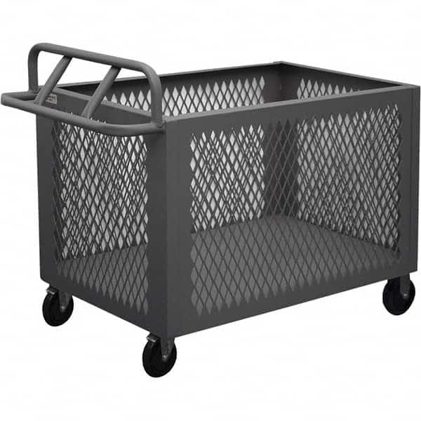 Durham - 1,400 Lb Capacity 1-Shelf 4-Sided Mesh Box Truck - Benchmark Tooling