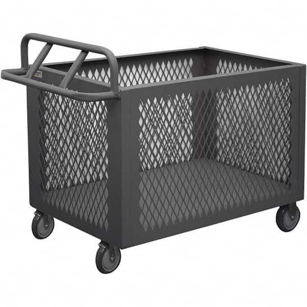 Durham - 1,200 Lb Capacity 1-Shelf 4-Sided Mesh Box Truck - Benchmark Tooling