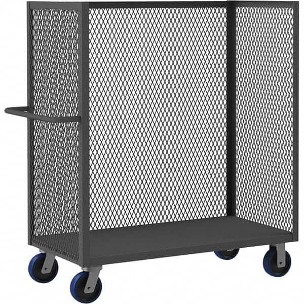 Durham - 3,600 Lb Capacity 1-Shelf 3-Sided Mesh Truck - Benchmark Tooling