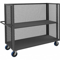 Durham - 3,600 Lb Capacity 1-Shelf 3-Sided Mesh Truck - Benchmark Tooling