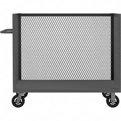 Durham - 2,000 Lb Capacity 1-Shelf 3-Sided Mesh Truck - Benchmark Tooling