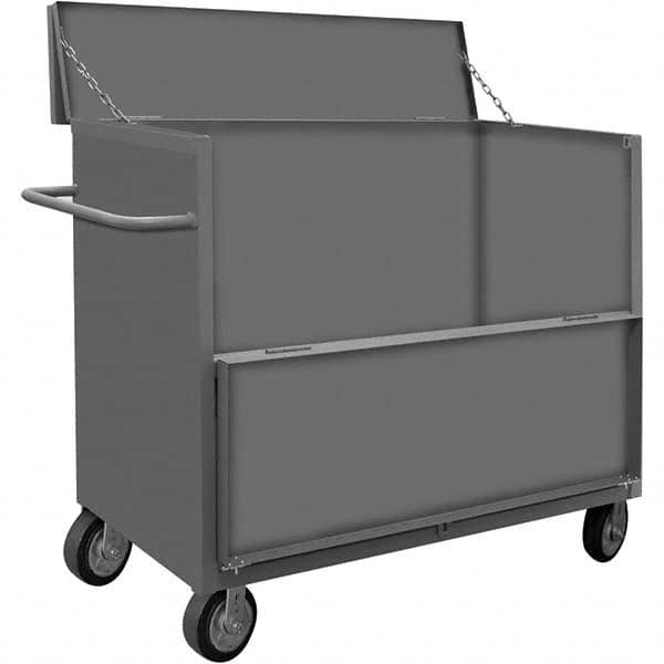 Durham - 2,000 Lb Capacity 1-Shelf 3-Sided Solid Truck - Benchmark Tooling