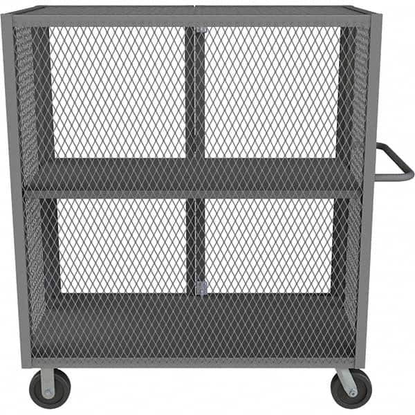 Durham - 2,000 Lb Capacity 1-Shelf Security Mesh Truck - Benchmark Tooling