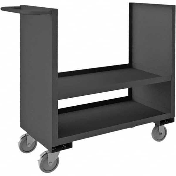 Durham - 1,200 Lb Capacity 2-Shelf 2-Sided Solid Truck - Benchmark Tooling