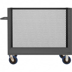 Durham - 3,600 Lb Capacity 1-Shelf 3-Sided Mesh Truck - Benchmark Tooling