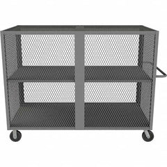 Durham - 2,000 Lb Capacity 2-Shelf Security Mesh Truck - Benchmark Tooling