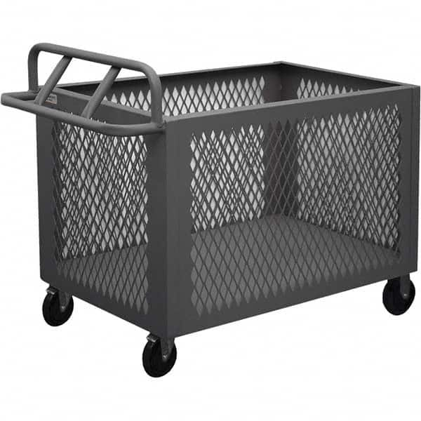 Durham - 1,400 Lb Capacity 1-Shelf 4-Sided Mesh Box Truck - Benchmark Tooling