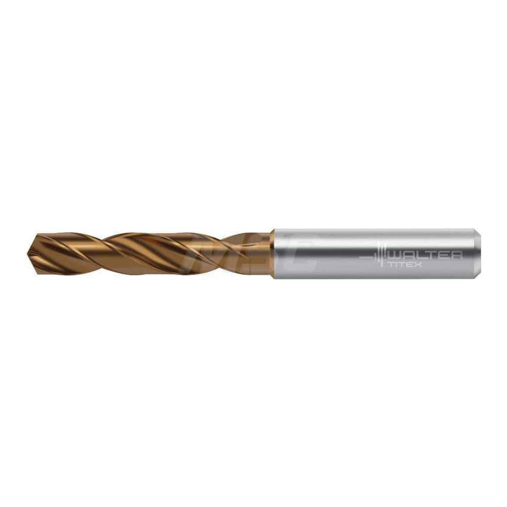 Screw Machine Length Drill Bit: 0.5512″ Dia, 140 °, Solid Carbide Coated, Right Hand Cut, Spiral Flute, Straight-Cylindrical Shank, Series DC160