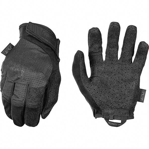 Mechanix Wear - Size L Work Gloves - For Work & Driver, Uncoated, Adjustable Closure Cuff, Full Fingered, Black, Paired - Benchmark Tooling