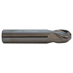 7/16 TuffCut GP Stub Length 4 Fl Ball Nose TiN Coated Center Cutting End Mill - Benchmark Tooling