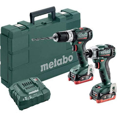 Metabo - Cordless Tool Combination Kits Voltage: 12 Tools: 1/4" Hex Compact Brushless Impact Driver; Compact Brushless Hammer Drill/Driver - Benchmark Tooling