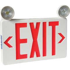 PRO-SOURCE - Combination Exit Signs Mounting Type: Universal Mount Number of Faces: 1; 2 - Benchmark Tooling