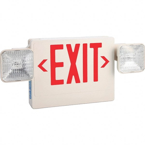 PRO-SOURCE - Combination Exit Signs Mounting Type: Ceiling Mount; Wall Mount Number of Faces: 1 - Benchmark Tooling