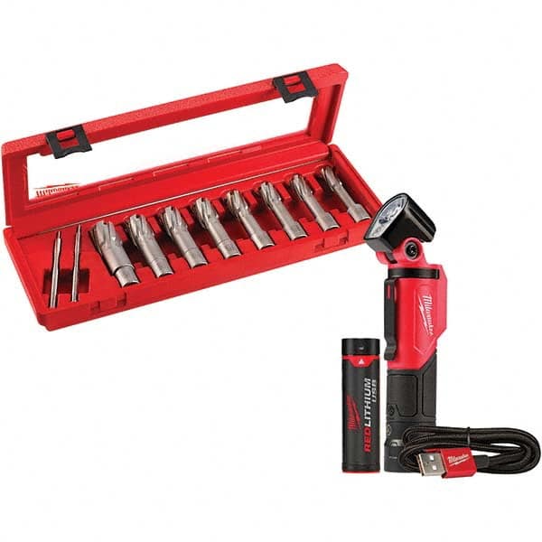 Milwaukee Tool - Annular Cutter Sets Minimum Cutter Diameter (Inch): 9/16 Maximum Cutter Diameter (Inch): 1-1/16 - Benchmark Tooling