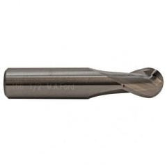 12mm TuffCut GP Stub Length 2 Fl Ball Nose Center Cutting End Mill - Benchmark Tooling
