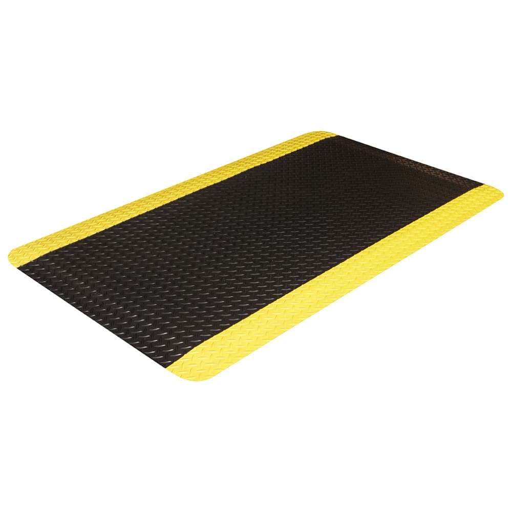 Crown Matting - Anti-Fatigue Matting; Dry or Wet Environment: Dry ; Length (Feet): 3.000 ; Width (Inch): 24 ; Width (Feet): 2.00 ; Thickness (Inch): 5/8 ; Surface Pattern: Diamond-Plate - Exact Industrial Supply