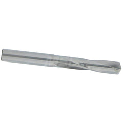 Screw Machine Length Drill Bit: 0.302″ Dia, 135 °, Solid Carbide Bright/Uncoated, Right Hand Cut, Straight-Cylindrical Shank