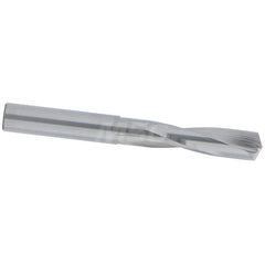 Screw Machine Length Drill Bit: 0.339″ Dia, 135 °, Solid Carbide Bright/Uncoated, Right Hand Cut, Straight-Cylindrical Shank