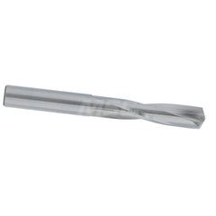 Screw Machine Length Drill Bit: 0.3281″ Dia, 135 °, Solid Carbide Bright/Uncoated, Right Hand Cut, Straight-Cylindrical Shank