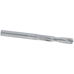 Screw Machine Length Drill Bit: 0.182″ Dia, 135 °, Solid Carbide Bright/Uncoated, Right Hand Cut, Straight-Cylindrical Shank