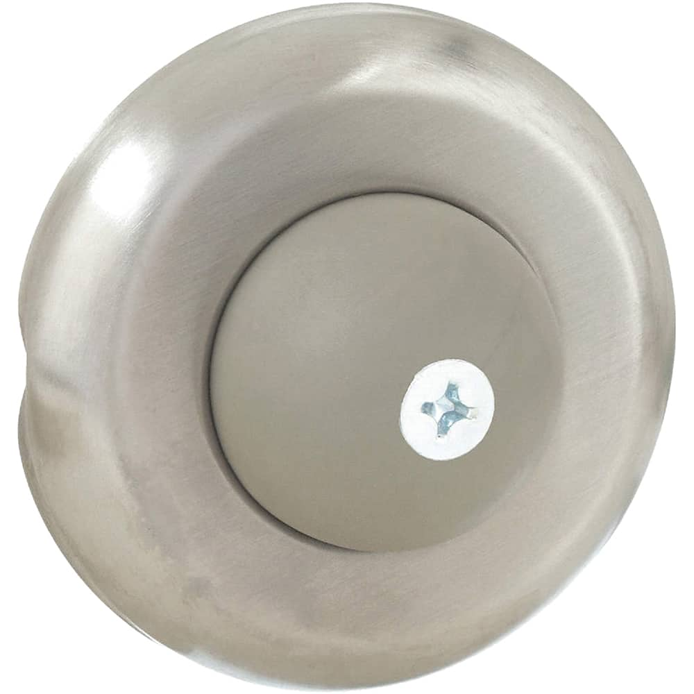 Rockwood - Stops; Type: Convex Wall Bumper ; Finish/Coating: Satin Stainless Steel ; Projection: 3/4 (Inch); Mount Type: Wall - Exact Industrial Supply