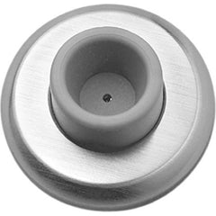 Rockwood - Stops; Type: Concave Bumper ; Finish/Coating: Satin Chrome ; Projection: 1 (Inch); Mount Type: Wall - Exact Industrial Supply