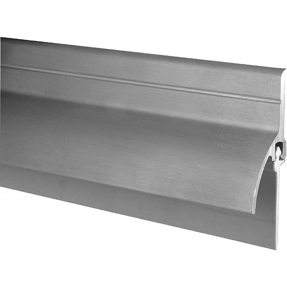 Pemko - Sweeps & Seals; Type: Door Bottom Sweep with Rain Drip ; Width (Inch): 2 ; Finish/Coating: Mill Finish Aluminum ; Material: 6063-T6 Aluminum Alloy and Temper Retainer ; Back Strip Brush Width (Inch): 0.5 ; Bristle Length (Inch): 2.0000 - Exact Industrial Supply