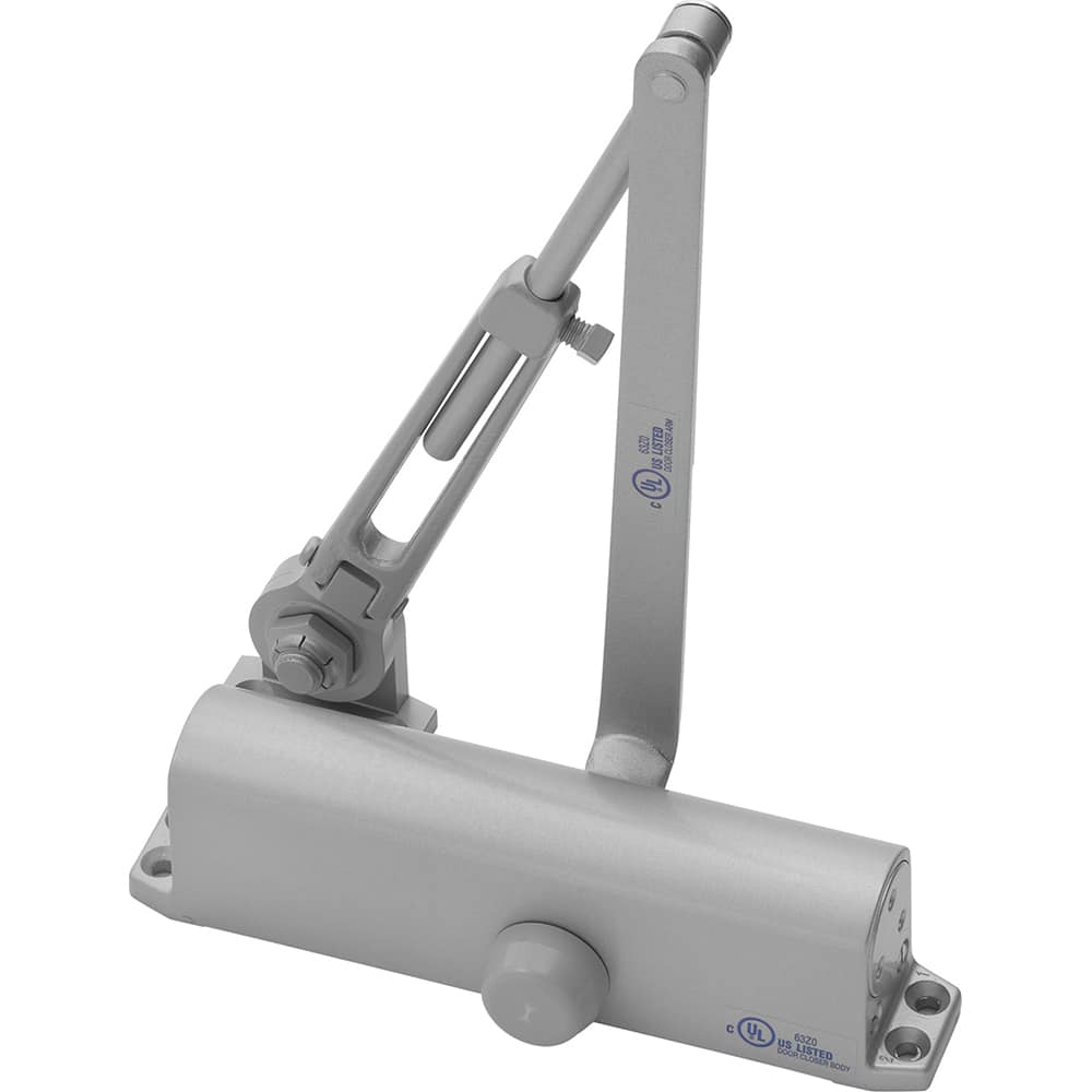 Yale - Manual Dampers; Closer Body Length: 9-3/4 (Inch); Finish/Coating: Aluminum Painted ; Door Thickness: 2-3/4 (Inch); Additional Information: Series: 1100 - Exact Industrial Supply