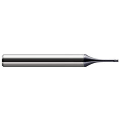 Harvey Tool - 0.5mm, 0.03" LOC, 4mm Shank Diam, 1.575" OAL, 4 Flute, Solid Carbide Square End Mill - Exact Industrial Supply