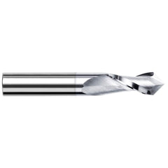 Harvey Tool - 1/8" Diam, 1/2" LOC, 2 Flute, 120° Point Angle, Solid Carbide Mill Drill - Exact Industrial Supply