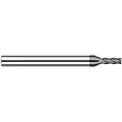 Harvey Tool - 1/32", 3/32" LOC, 1/8" Shank Diam, 1-1/2" OAL, 4 Flute, Solid Carbide Square End Mill - Exact Industrial Supply